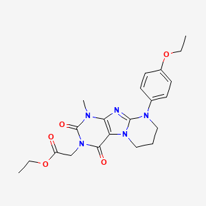ethyl 2-[9-(4-ethoxyphenyl)-1-methyl-2,4-dioxo-7,8-dihydro-6H-purino[7,8-a]pyrimidin-3-yl]acetate