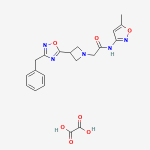 2-(3-(3-benzyl-1,2,4-oxadiazol-5-yl)azetidin-1-yl)-N-(5-methylisoxazol-3-yl)acetamide oxalate