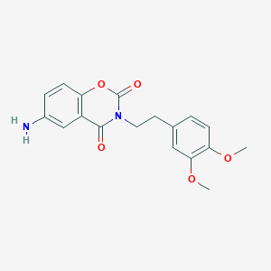 6-amino-3-(3,4-dimethoxyphenethyl)-2H-1,3-benzoxazine-2,4(3H)-dione