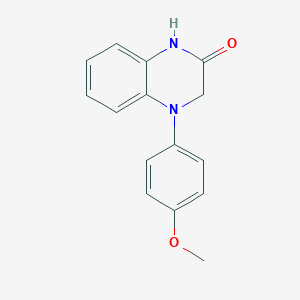 molecular formula C15H14N2O2 B2600273 4-(4-Methoxyphenyl)-1,3-dihydroquinoxalin-2-one CAS No. 1894643-42-5