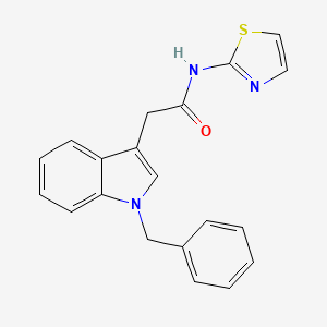 2-(1-benzyl-1H-indol-3-yl)-N-(thiazol-2-yl)acetamide