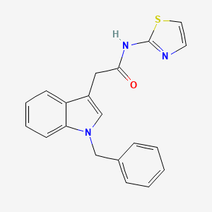 molecular formula C20H17N3OS B2600280 2-(1-苄基-1H-吲哚-3-基)-N-(噻唑-2-基)乙酰胺 CAS No. 922126-98-5