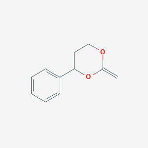 molecular formula C11H12O2 B026003 2-Methylene-4-phenyl-1,3-dioxane CAS No. 103612-87-9