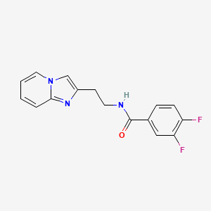 3,4-difluoro-N-(2-imidazo[1,2-a]pyridin-2-ylethyl)benzamide