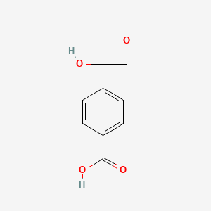 molecular formula C10H10O4 B2600341 4-(3-羟基氧杂环-3-基)苯甲酸 CAS No. 1346608-76-1