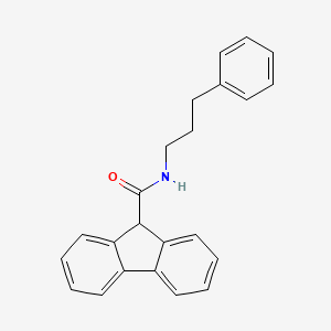 molecular formula C23H21NO B2600346 N-(3-phenylpropyl)-9H-fluorene-9-carboxamide CAS No. 329704-34-9