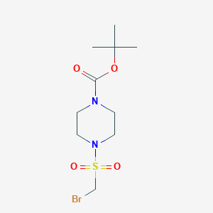 molecular formula C10H19BrN2O4S B2600347 4-溴甲磺酰哌嗪-1-羧酸叔丁酯 CAS No. 1443979-93-8