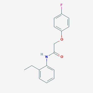 molecular formula C16H16FNO2 B260035 N-(2-ethylphenyl)-2-(4-fluorophenoxy)acetamide 