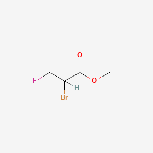 molecular formula C4H6BrFO2 B2600368 2-溴-3-氟丙酸甲酯 CAS No. 1537-52-6