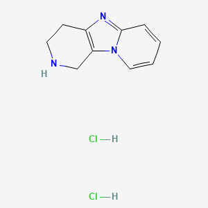 molecular formula C10H13Cl2N3 B2600369 1,4,8-Triazatricyclo[7.4.0.02,7]trideca-2(7),8,10,12-tetraene;dihydrochloride CAS No. 1781506-49-7