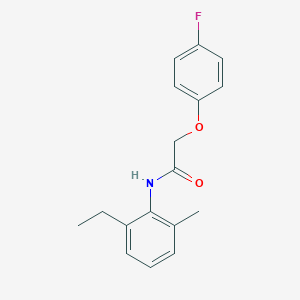 molecular formula C17H18FNO2 B260038 N-(2-ethyl-6-methylphenyl)-2-(4-fluorophenoxy)acetamide 