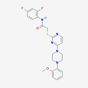 N-(3-methoxypropyl)-6-[(4-{[(2,4,5-trimethylphenyl)sulfonyl]amino}phenyl)thio]nicotinamide