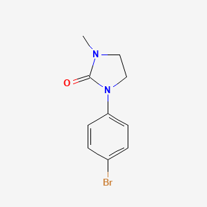 molecular formula C10H11BrN2O B2600392 1-(4-Bromophenyl)-3-methylimidazolidin-2-one CAS No. 530080-95-6
