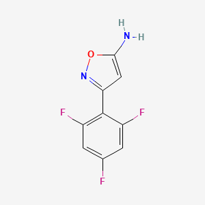 3-(2,4,6-Trifluorophenyl)-1,2-oxazol-5-amine