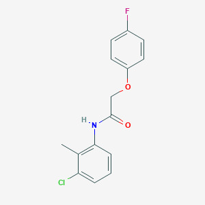 molecular formula C15H13ClFNO2 B260042 N-(3-chloro-2-methylphenyl)-2-(4-fluorophenoxy)acetamide 