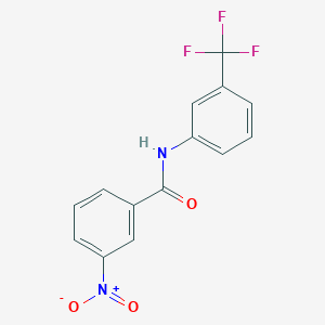 molecular formula C14H9F3N2O3 B2600435 3-硝基-N-[3-(三氟甲基)苯基]苯甲酰胺 CAS No. 180631-67-8