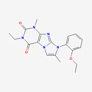 molecular formula C19H21N5O3 B2600442 6-(2-乙氧苯基)-2-乙基-4,7-二甲基嘌呤[7,8-a]咪唑-1,3-二酮 CAS No. 878728-40-6