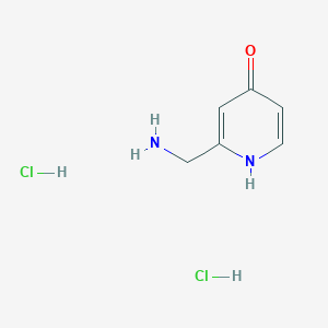 molecular formula C6H10Cl2N2O B2600445 2-(氨甲基)吡啶-4-醇二盐酸盐 CAS No. 1909347-87-0
