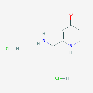 molecular formula C6H10Cl2N2O B2600445 2-(Aminomethyl)-4-pyridinol dihydrochloride CAS No. 1909347-87-0