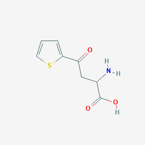 molecular formula C8H9NO3S B2600446 2-氨基-4-氧代-4-(噻吩-2-基)丁酸 CAS No. 77253-23-7