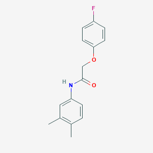 molecular formula C16H16FNO2 B260045 N-(3,4-dimethylphenyl)-2-(4-fluorophenoxy)acetamide 