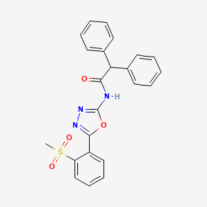 N-(5-(2-(methylsulfonyl)phenyl)-1,3,4-oxadiazol-2-yl)-2,2-diphenylacetamide