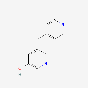 molecular formula C11H10N2O B2600462 5-(吡啶-4-基甲基)吡啶-3-醇 CAS No. 1557972-52-7