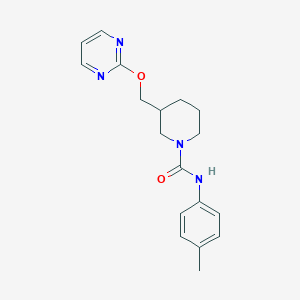 N-(4-Methylphenyl)-3-(pyrimidin-2-yloxymethyl)piperidine-1-carboxamide