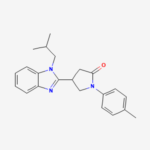 4-(1-isobutyl-1H-benzo[d]imidazol-2-yl)-1-(p-tolyl)pyrrolidin-2-one