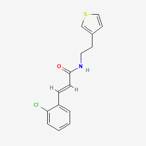 (E)-3-(2-chlorophenyl)-N-(2-(thiophen-3-yl)ethyl)acrylamide