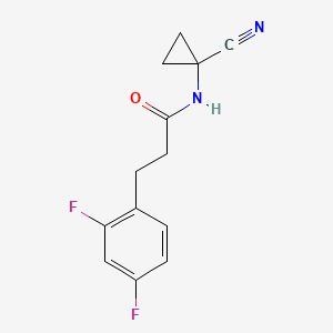 molecular formula C13H12F2N2O B2600506 N-(1-cyanocyclopropyl)-3-(2,4-difluorophenyl)propanamide CAS No. 1444868-10-3