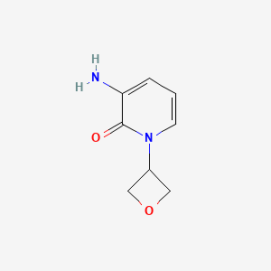 molecular formula C8H10N2O2 B2600515 3-氨基-1-(氧杂环-3-基)吡啶-2-酮 CAS No. 2137652-76-5