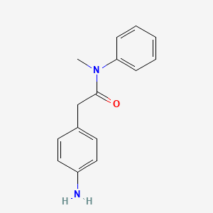 molecular formula C15H16N2O B2600517 2-(4-aminophenyl)-N-methyl-N-phenylacetamide CAS No. 31733-80-9