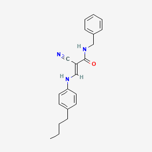 (E)-N-benzyl-3-((4-butylphenyl)amino)-2-cyanoacrylamide