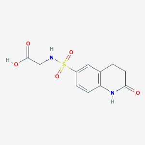 N-[(2-oxo-1,2,3,4-tetrahydroquinolin-6-yl)sulfonyl]glycine