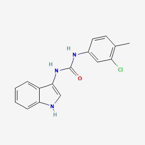molecular formula C16H14ClN3O B2600541 1-(3-chloro-4-methylphenyl)-3-(1H-indol-3-yl)urea CAS No. 899947-07-0