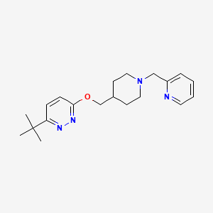 3-Tert-butyl-6-[[1-(pyridin-2-ylmethyl)piperidin-4-yl]methoxy]pyridazine