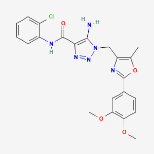 molecular formula C22H21ClN6O4 B2600547 N,2-dimethyl-3-(2-methyl-3H-imidazo[4,5-b]pyridin-3-yl)benzamide CAS No. 1251584-38-9