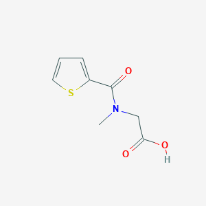 molecular formula C8H9NO3S B2600560 2-(N-methyl-1-thiophen-2-ylformamido)acetic acid CAS No. 926202-64-4