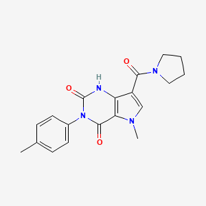 5-methyl-7-(pyrrolidine-1-carbonyl)-3-(p-tolyl)-1H-pyrrolo[3,2-d]pyrimidine-2,4(3H,5H)-dione