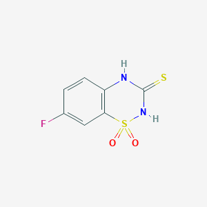 7-fluoro-2H-1,2,4-benzothiadiazine-3(4H)-thione 1,1-dioxide