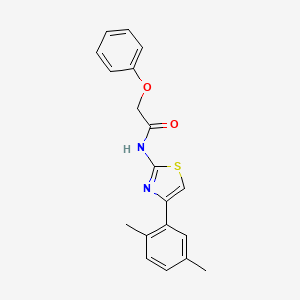 N-[4-(2,5-dimethylphenyl)-1,3-thiazol-2-yl]-2-phenoxyacetamide