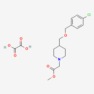 Methyl 2-(4-(((4-chlorobenzyl)oxy)methyl)piperidin-1-yl)acetate oxalate