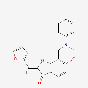 (Z)-2-(furan-2-ylmethylene)-8-(p-tolyl)-8,9-dihydro-2H-benzofuro[7,6-e][1,3]oxazin-3(7H)-one