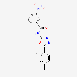N-[5-(2,4-dimethylphenyl)-1,3,4-oxadiazol-2-yl]-3-nitrobenzamide