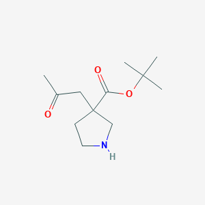 Tert-butyl 3-(2-oxopropyl)pyrrolidine-3-carboxylate