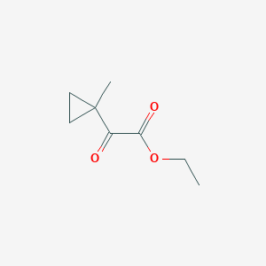 molecular formula C8H12O3 B2600628 Ethyl 2-(1-methylcyclopropyl)-2-oxoacetate CAS No. 1823099-54-2