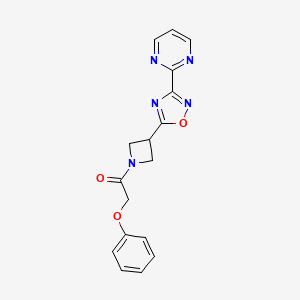 2-Phenoxy-1-(3-(3-(pyrimidin-2-yl)-1,2,4-oxadiazol-5-yl)azetidin-1-yl)ethanone