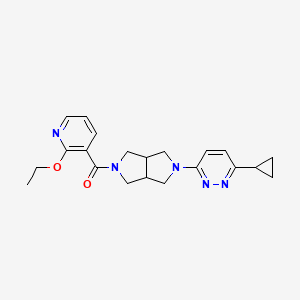 [2-(6-Cyclopropylpyridazin-3-yl)-1,3,3a,4,6,6a-hexahydropyrrolo[3,4-c]pyrrol-5-yl]-(2-ethoxypyridin-3-yl)methanone