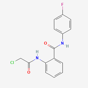 2-(2-chloroacetamido)-N-(4-fluorophenyl)benzamide